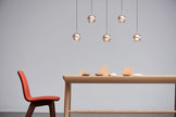 Acrylic Sphere Rotating Pendant Light