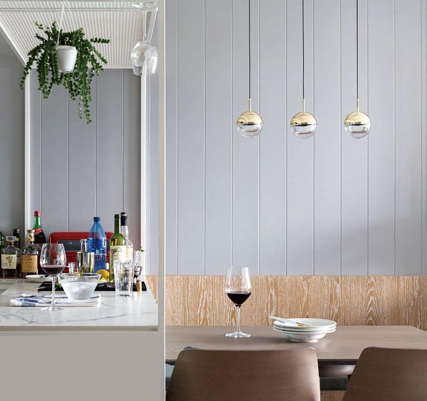 Acrylic Sphere Rotating Pendant Light