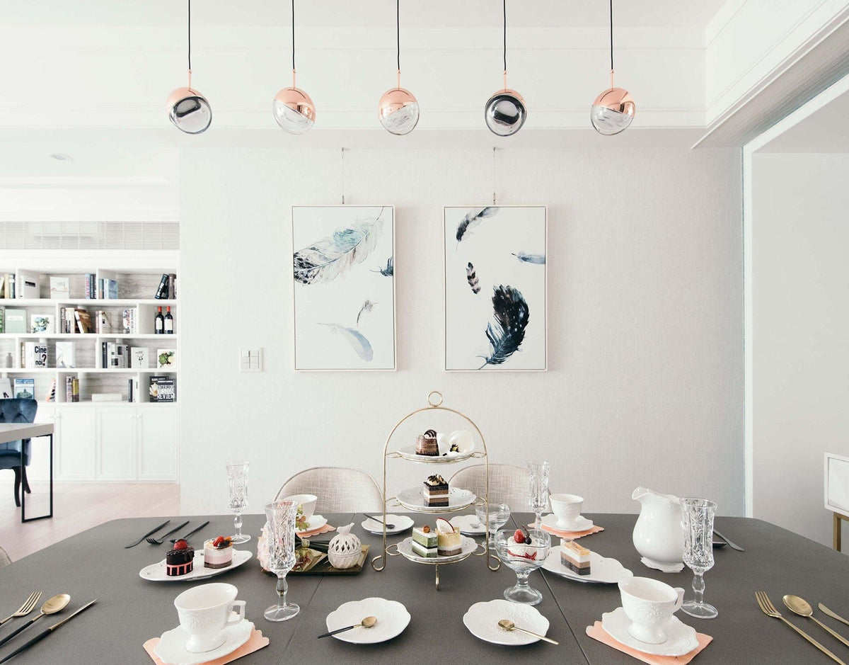 Acrylic Sphere Rotating Pendant Light