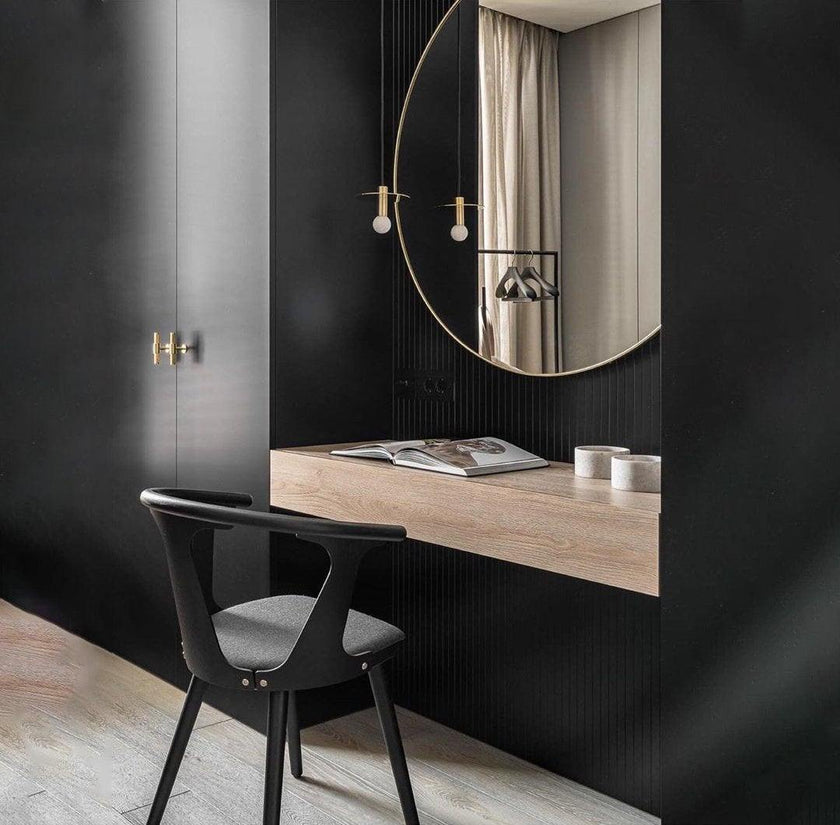 Brass Disc Dome Pendant Light
