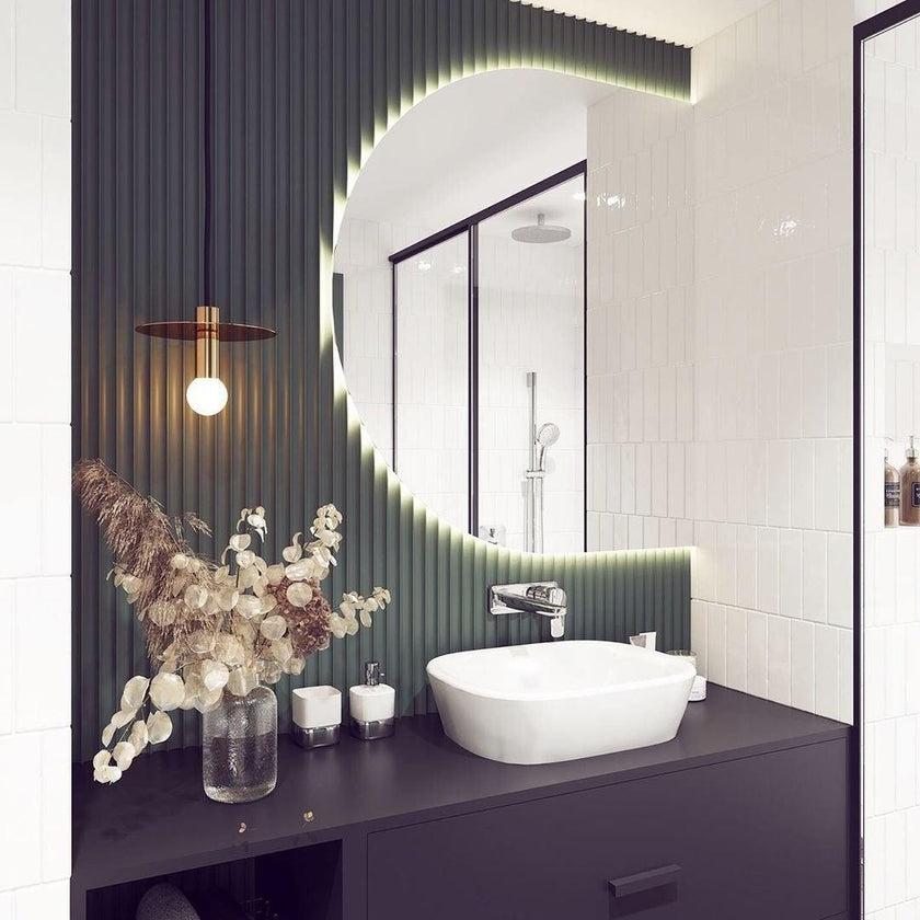 Brass Disc Dome Pendant Light