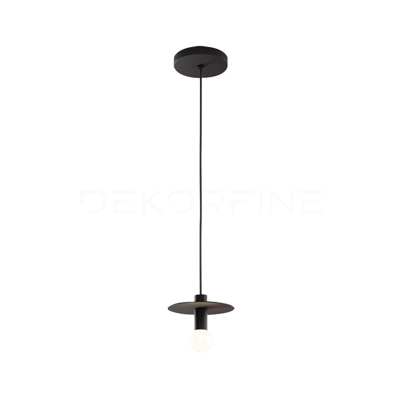 Brass Disc Dome Pendant Light