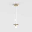 Brass Disc Dome Pendant Light