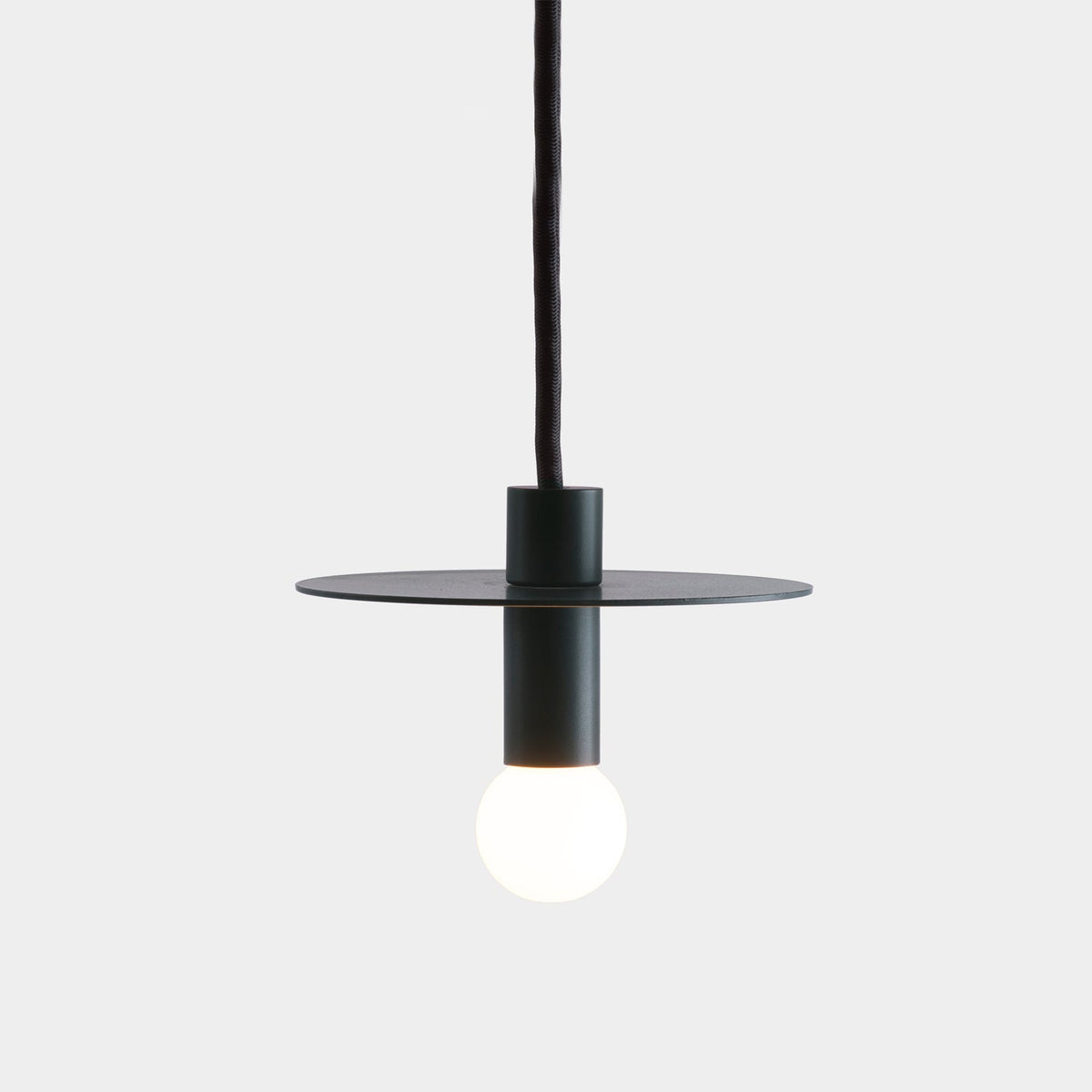 Brass Disc Dome Pendant Light