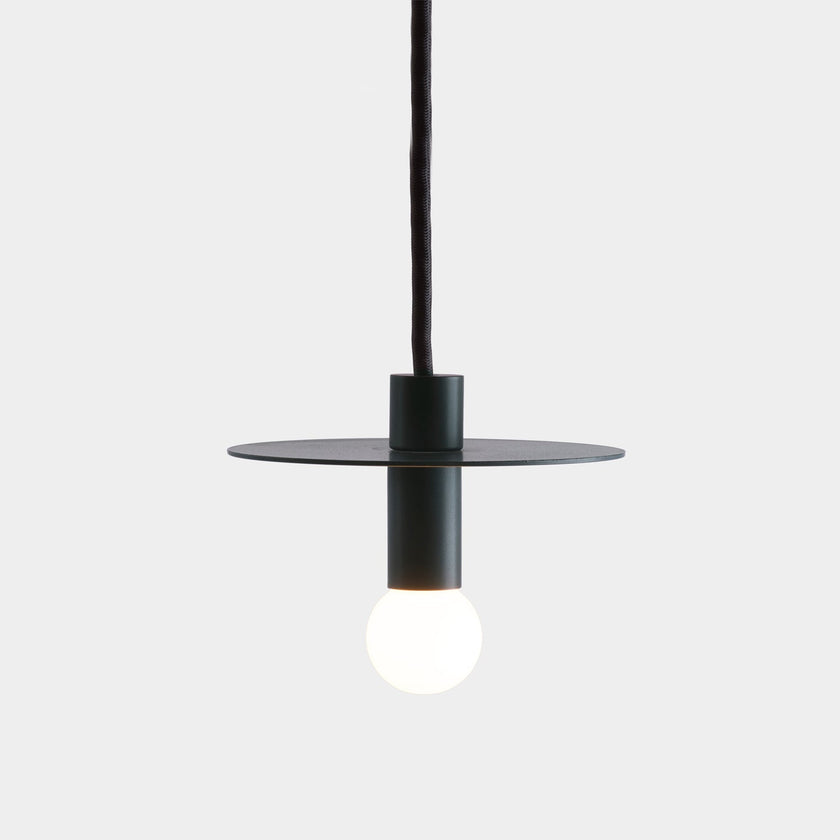 Brass Disc Dome Pendant Light