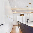 Brass Disc Dome Pendant Light