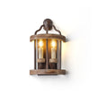 Calvrane Wood Double Candle Wall Sconce