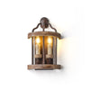 Calvrane Wood Double Candle Wall Sconce