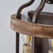 Calvrane Wood Double Candle Wall Sconce
