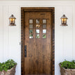 Calvrane Wood Double Candle Wall Sconce