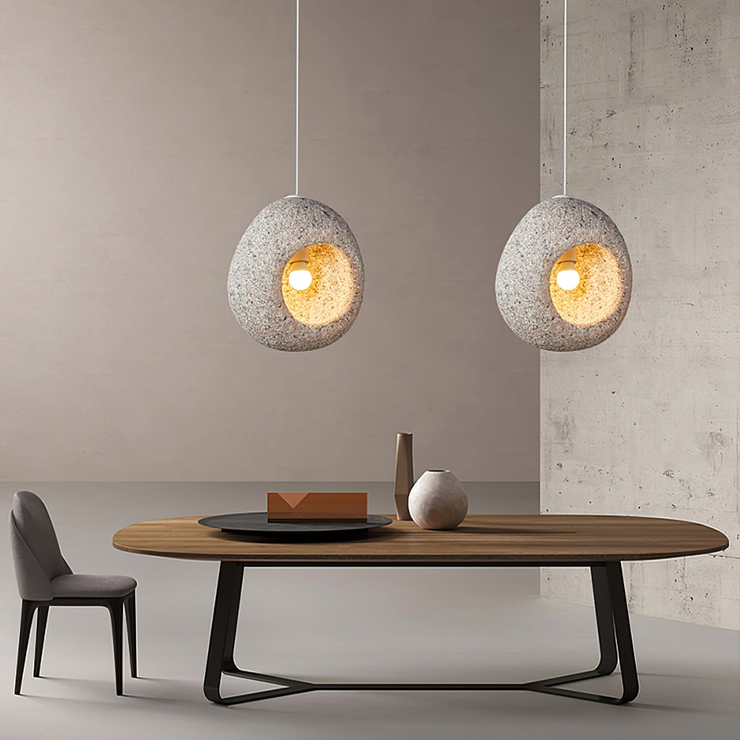 Calvrane Composite Round Pendant Light