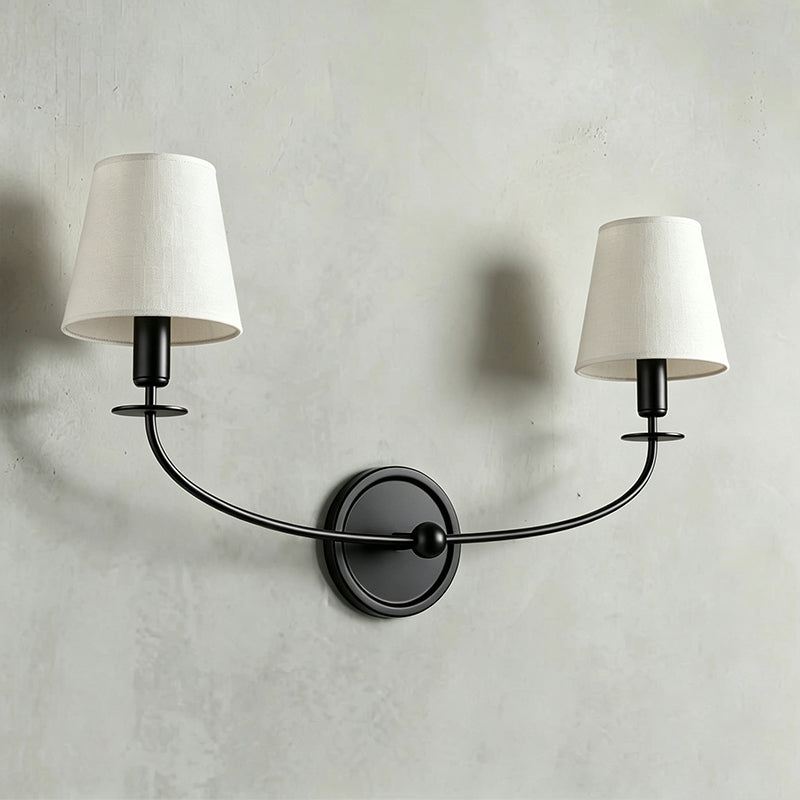 Calvrane Brass Curved Candle Wall Sconce