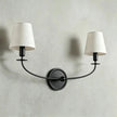 Calvrane Brass Curved Candle Wall Sconce