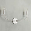Calvrane Brass Curved Candle Wall Sconce