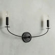 Calvrane Brass Curved Candle Wall Sconce