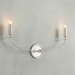 Calvrane Brass Curved Candle Wall Sconce