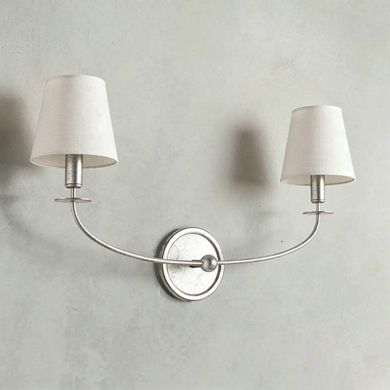 Calvrane Brass Curved Candle Wall Sconce