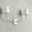 Calvrane Brass Curved Candle Wall Sconce