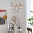 Agate Slice & Brass Chandelier