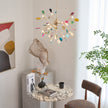 Agate Slice & Brass Chandelier