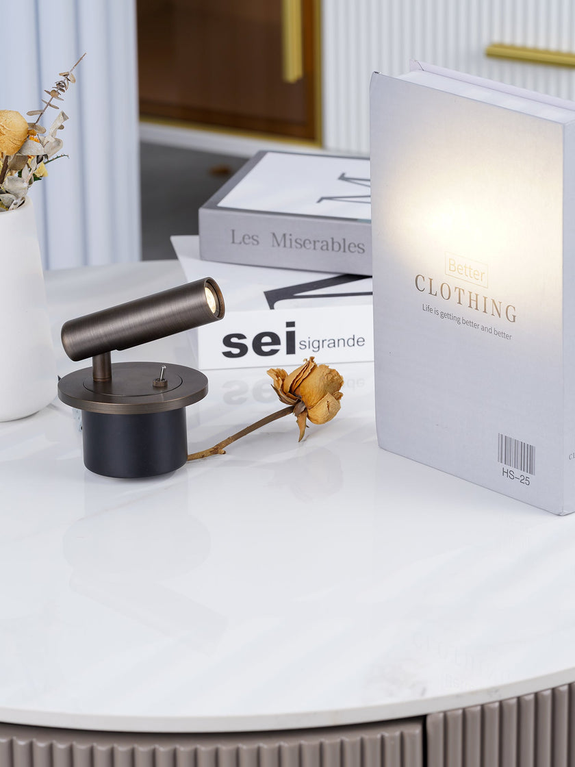 Metal Pivoting L-Arm Recessed Wall Sconce