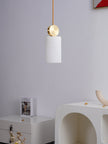 Brass Luxe Round Alabaster Pendant Light