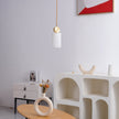 Brass Luxe Round Alabaster Pendant Light