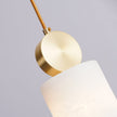 Brass Luxe Round Alabaster Pendant Light