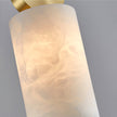 Brass Luxe Round Alabaster Pendant Light