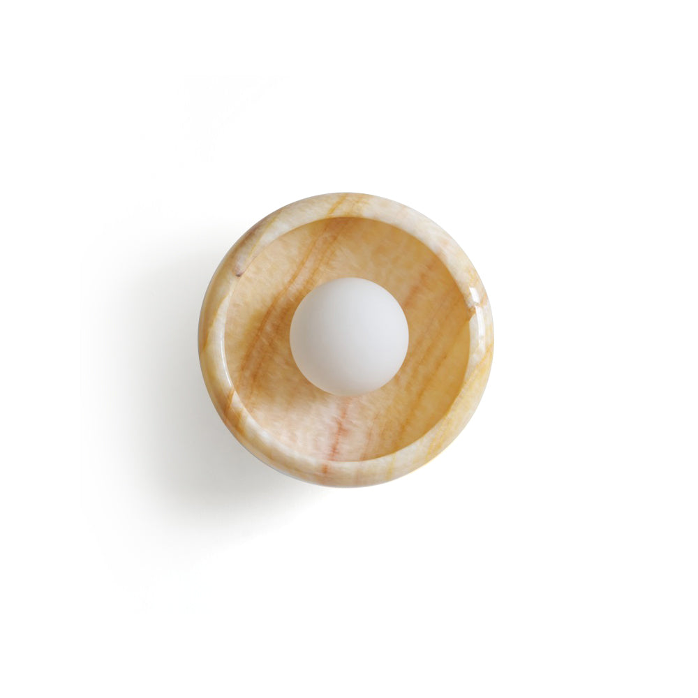 Calvrane Marble Round Wall Lamp