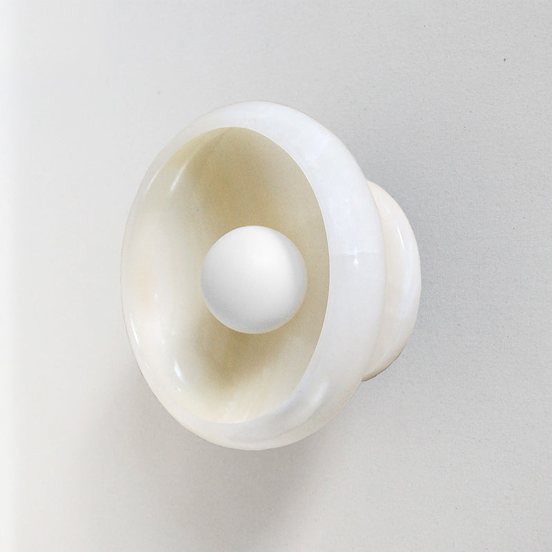 Calvrane Marble Round Wall Lamp