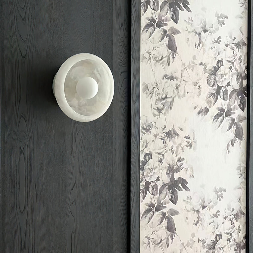 Calvrane Marble Round Wall Lamp