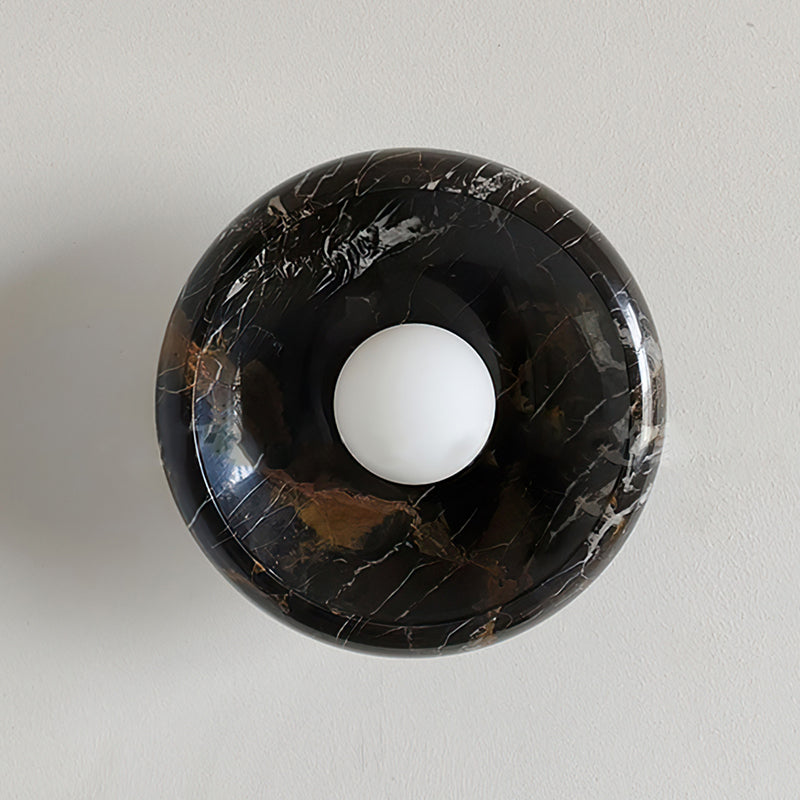 Calvrane Marble Round Wall Lamp