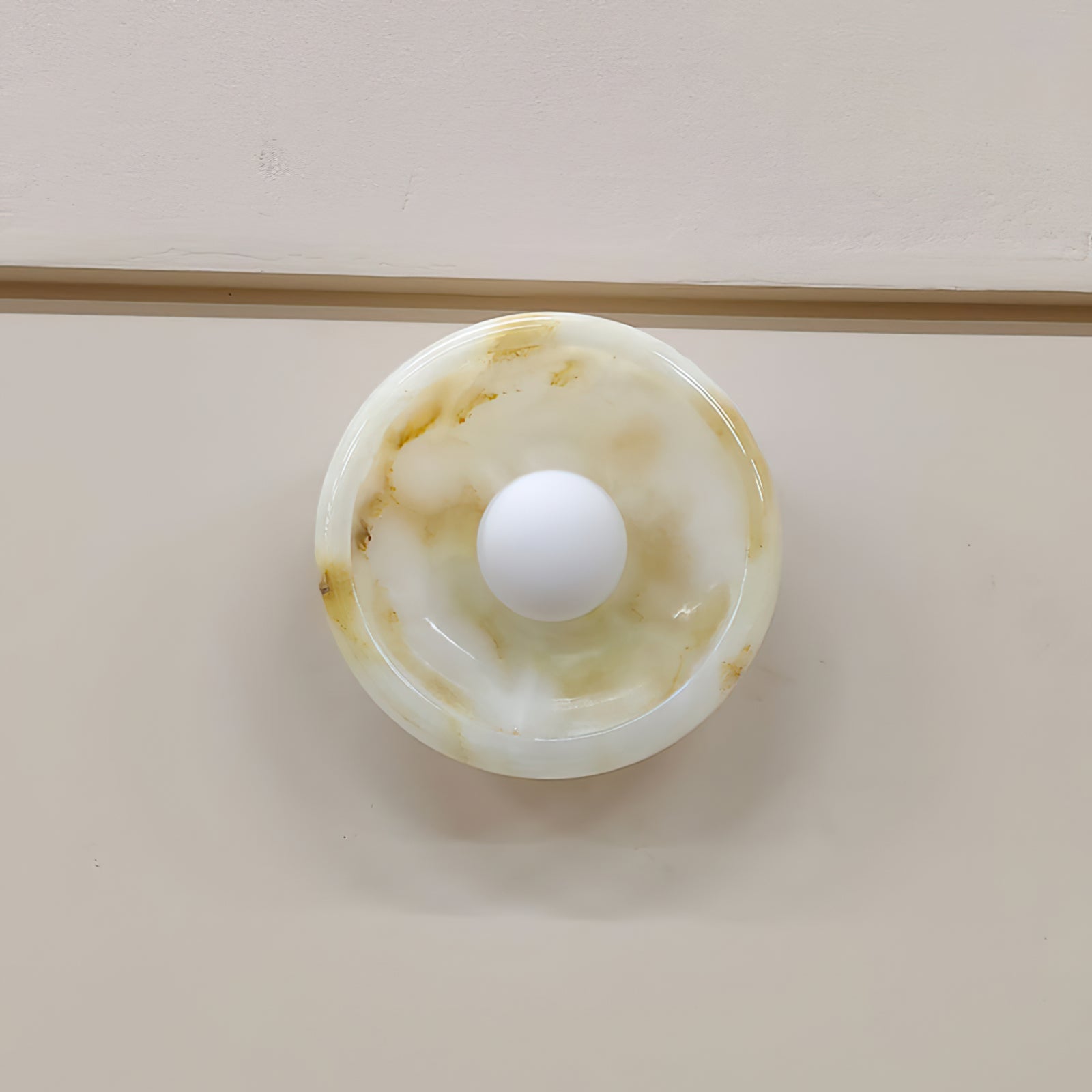 Calvrane Marble Round Wall Lamp