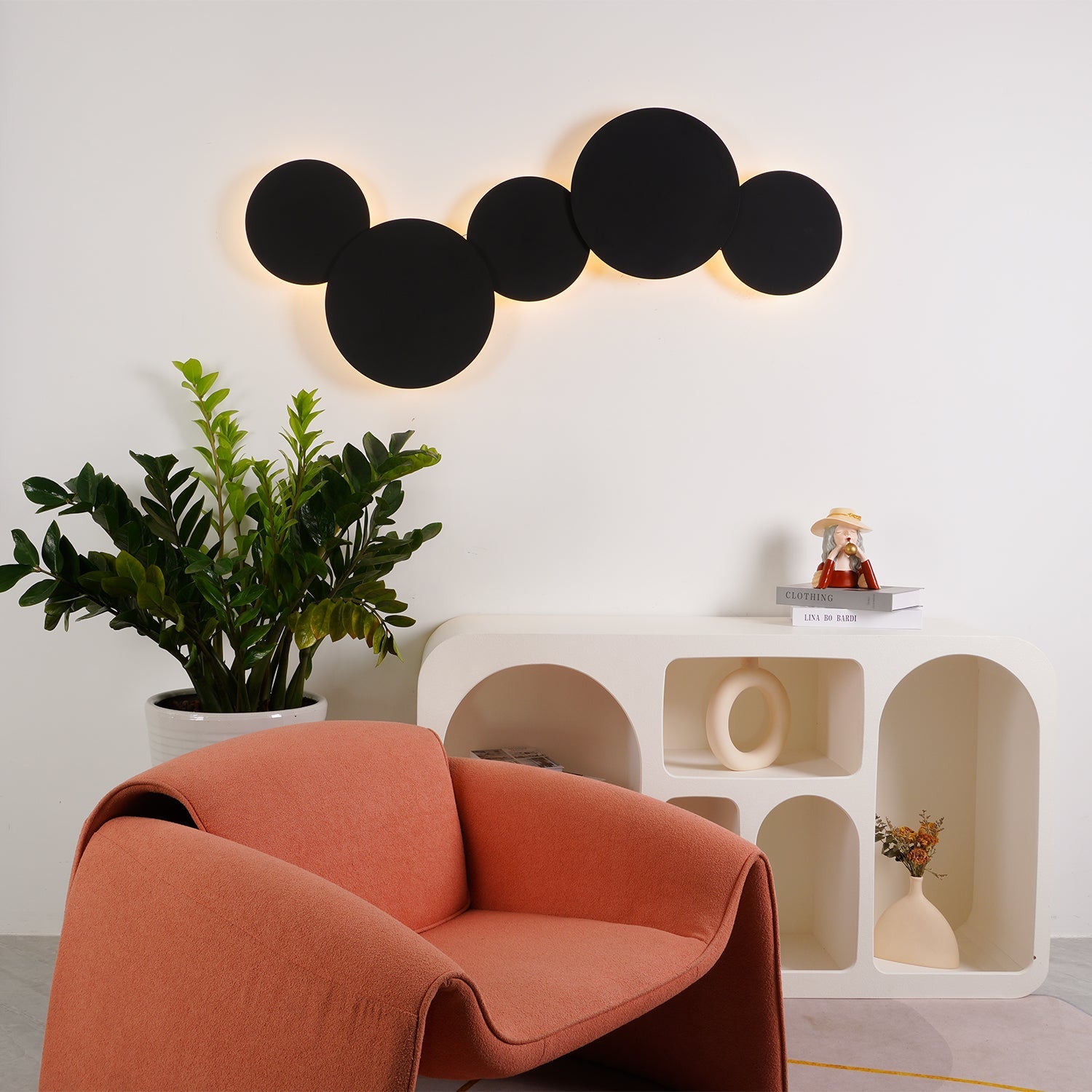 Calvrane Metal Disc Wall Sconce
