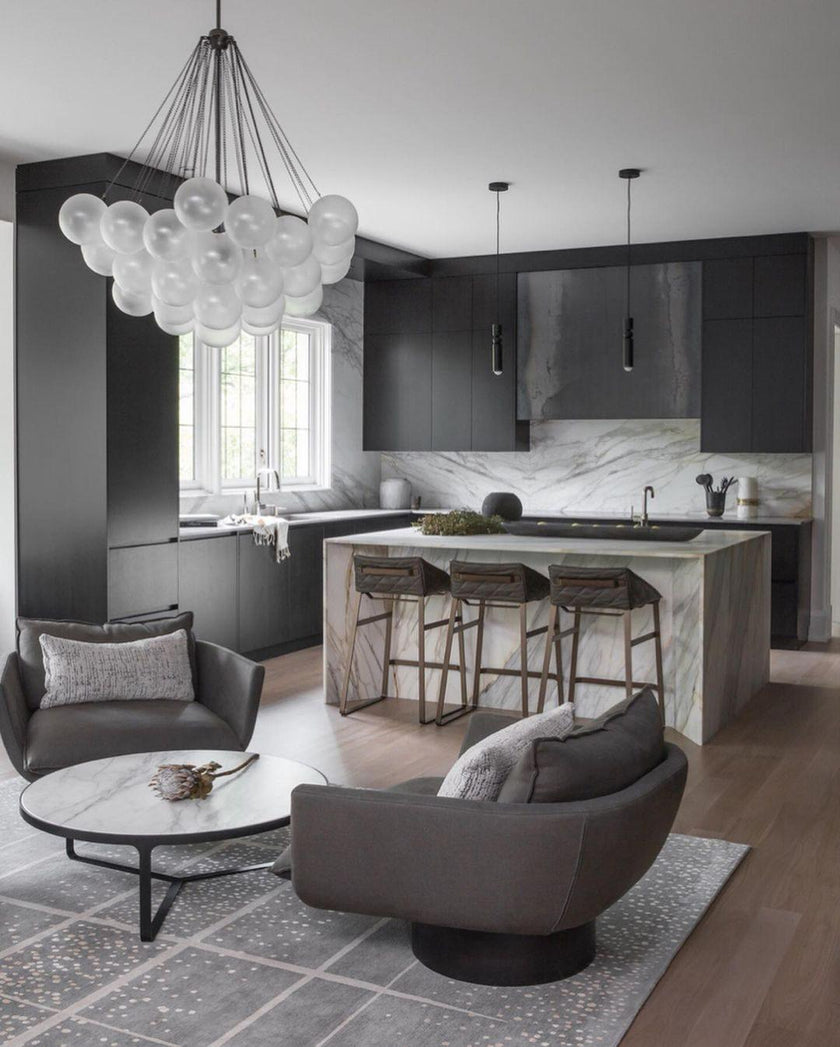 Metal Cylinder Orbit Cluster Pendant Light