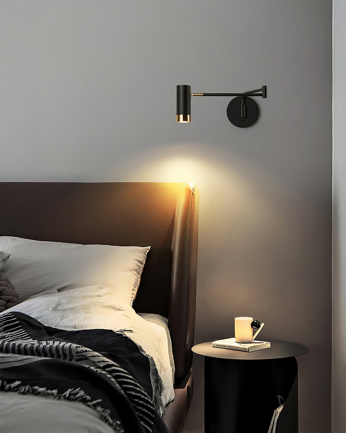 Metal Folding Twin-Arm Wall Lamp