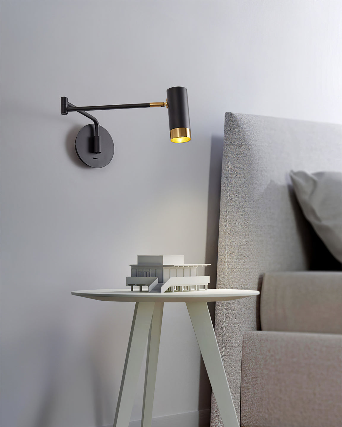 Metal Folding Twin-Arm Wall Lamp