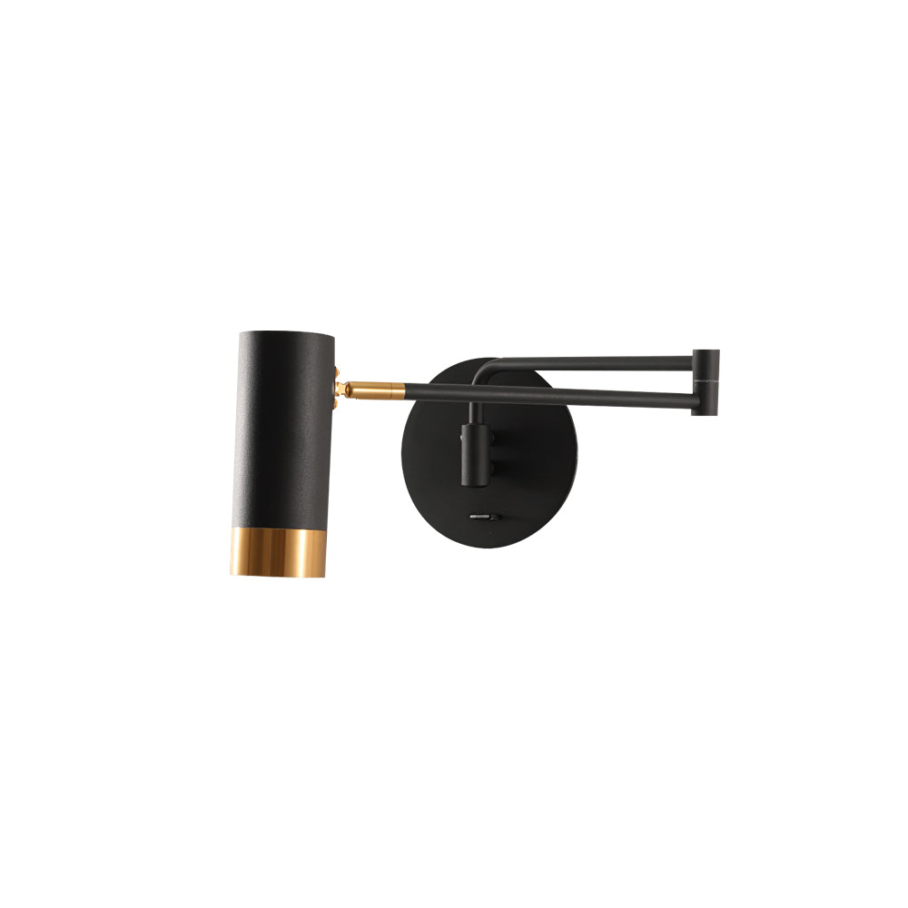 Metal Folding Twin-Arm Wall Lamp
