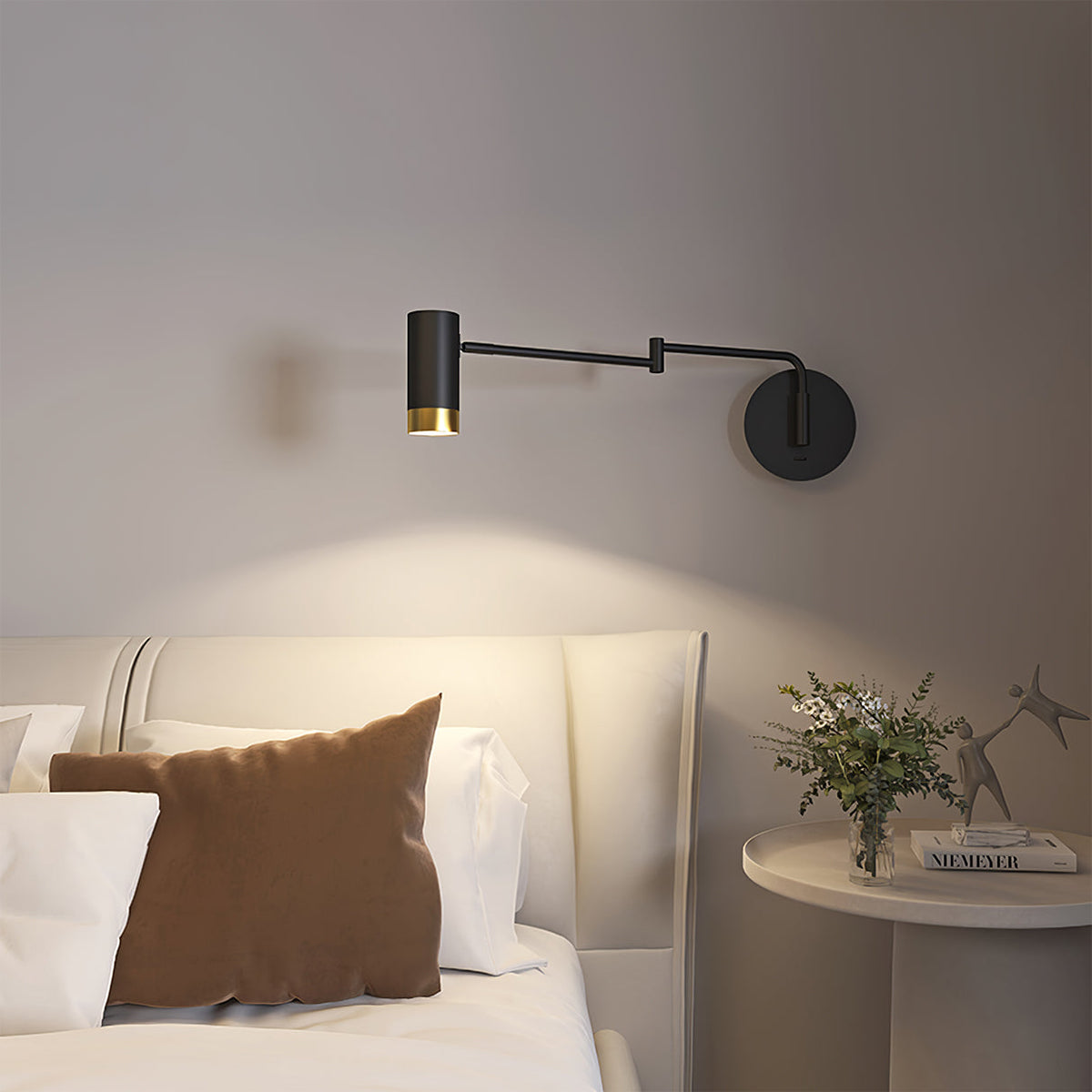 Metal Folding Twin-Arm Wall Lamp