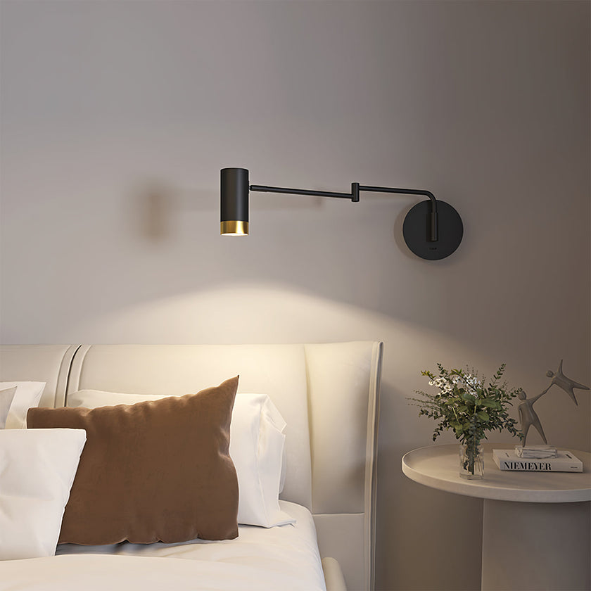 Metal Folding Twin-Arm Wall Lamp