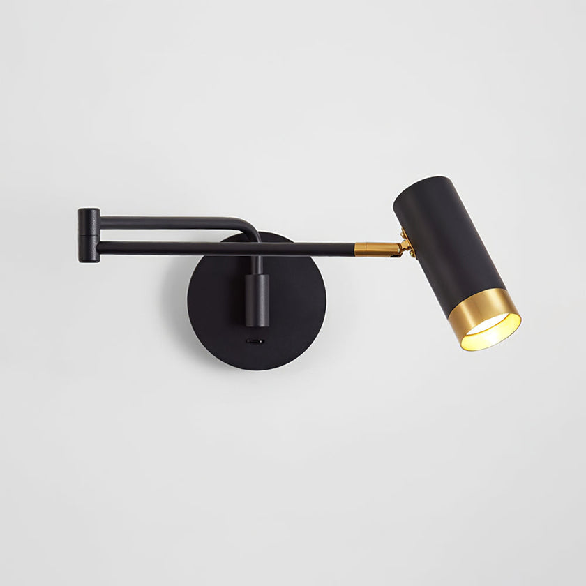 Metal Folding Twin-Arm Wall Lamp