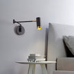 Metal Folding Twin-Arm Wall Lamp