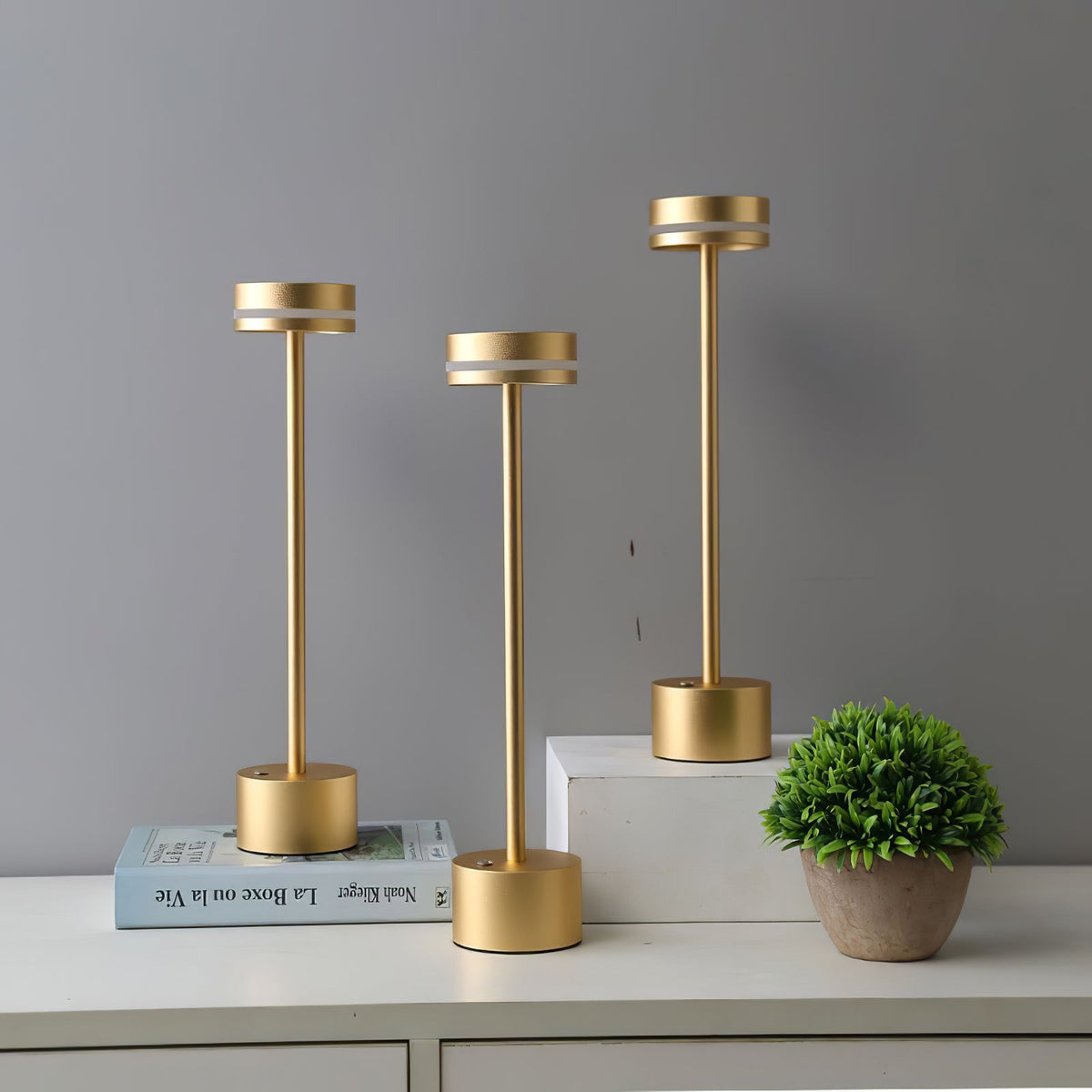 Aluminum Slim Cordless Table Lamp
