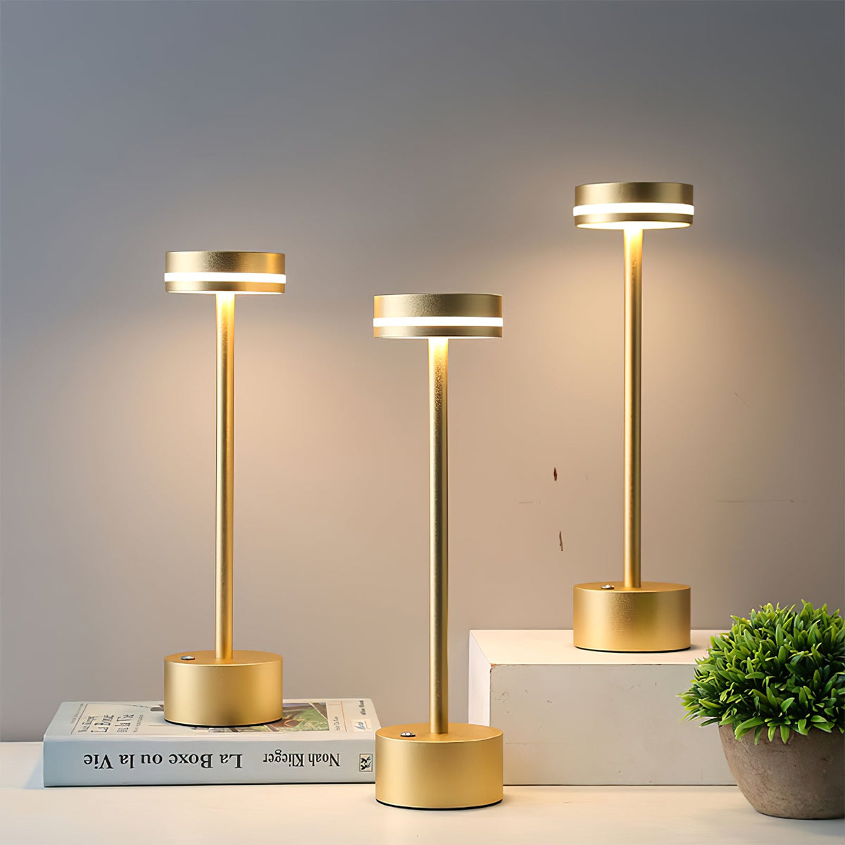 Aluminum Slim Cordless Table Lamp