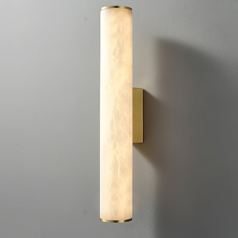 Calvrane Alabaster Tube Wall Sconce
