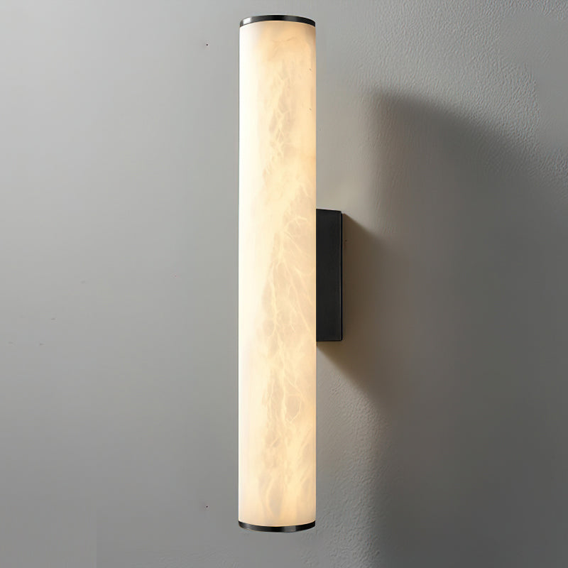 Calvrane Alabaster Tube Wall Sconce