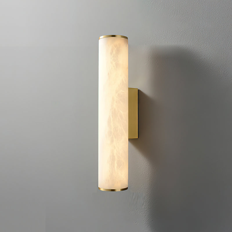 Calvrane Alabaster Tube Wall Sconce