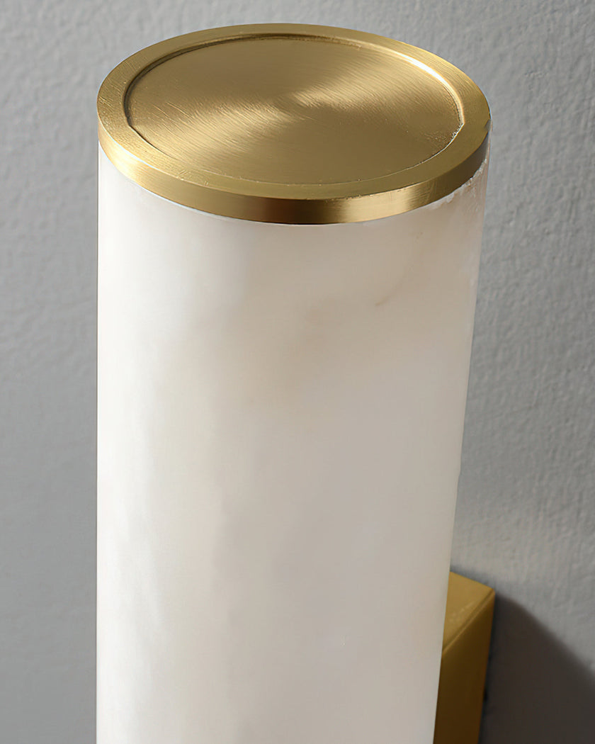 Calvrane Alabaster Tube Wall Sconce