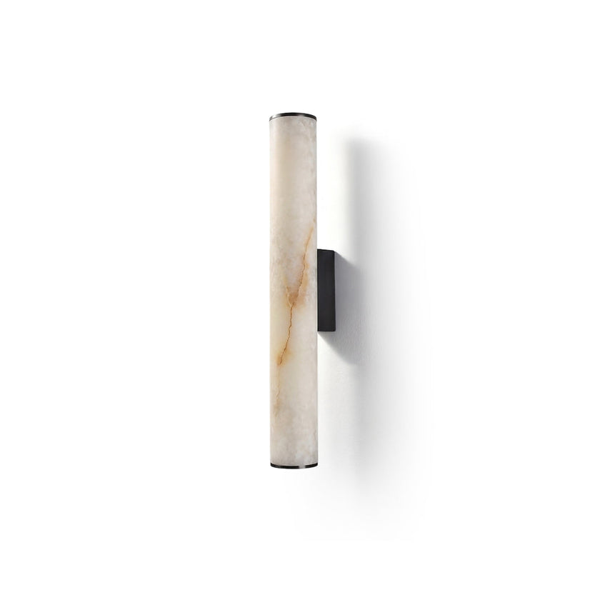Calvrane Alabaster Tube Wall Sconce